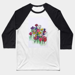 Tulip Bed Baseball T-Shirt